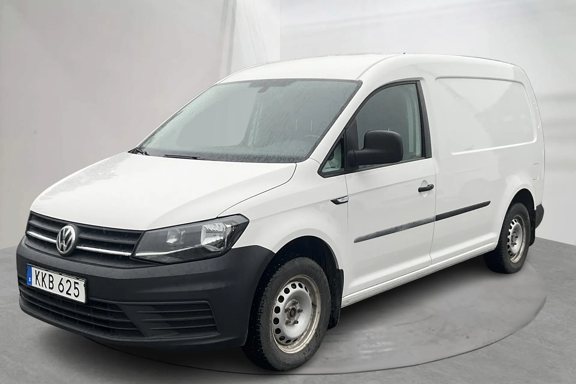 Presentationsfoto 1 av 15: VW Caddy 2.0 TDI Maxi Skåp (102hk) - 15 968 mil - Automat - vit - 2018