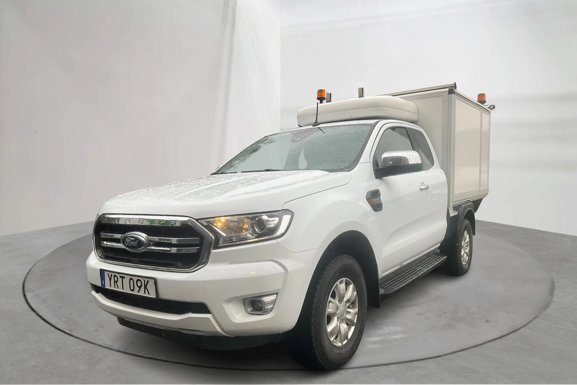 Presentationsfoto 1 av 19: Ford Ranger 2.0 TDCi 4WD (170hk) - 19 443 mil - Manuell - vit - 2020