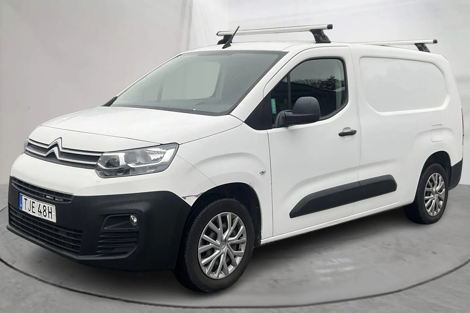 Presentation photo 1 of 15: Citroën Berlingo 1.5 BlueHDi Skåp (100hk) - 110 710 km - Manual - white - 2019